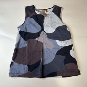 INDYEVA Top Women’s Small Steek II Sleeveless Tank Raindrop Rock Print Outdoor